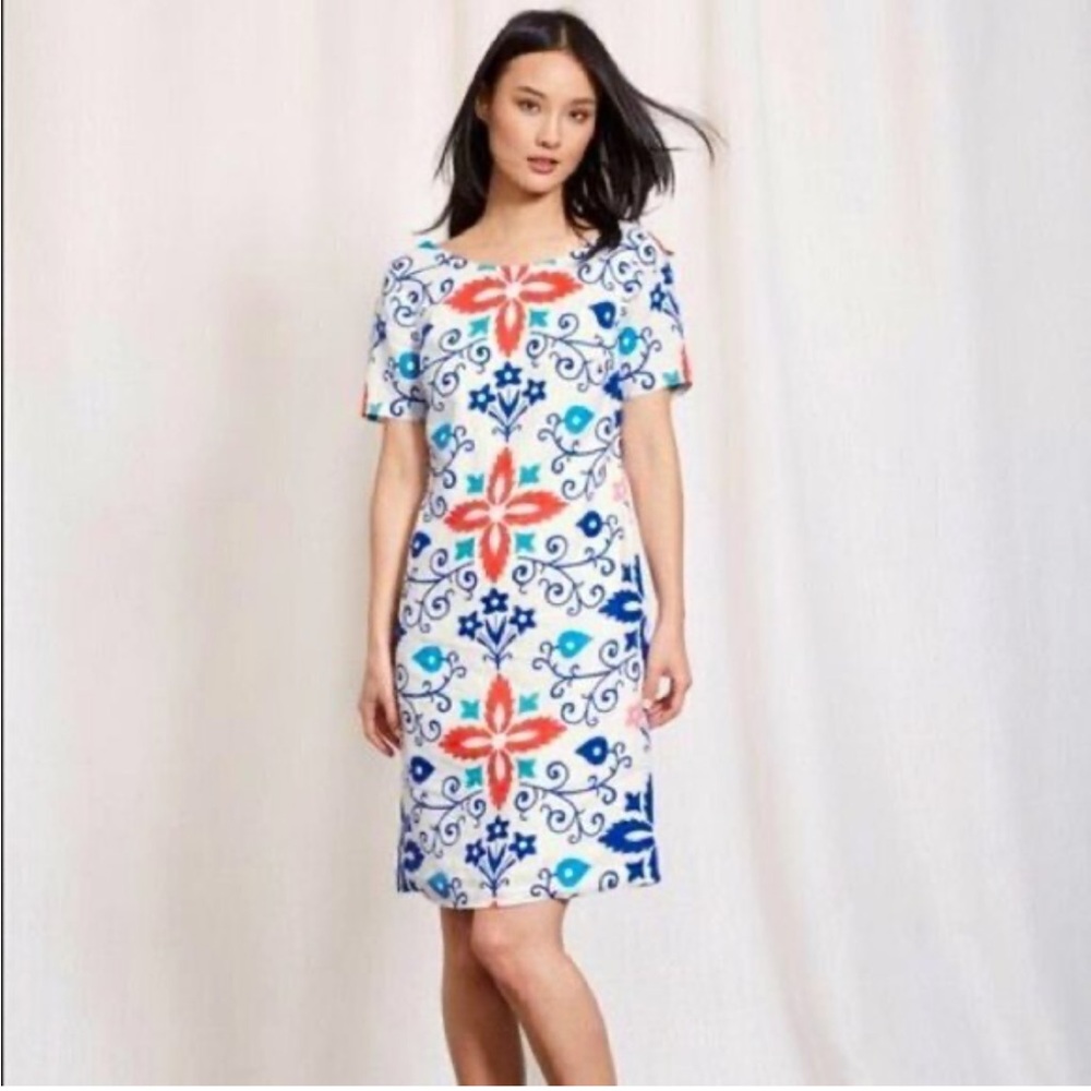 Boden Delfina Mirror Print Dress • 8L • EUC